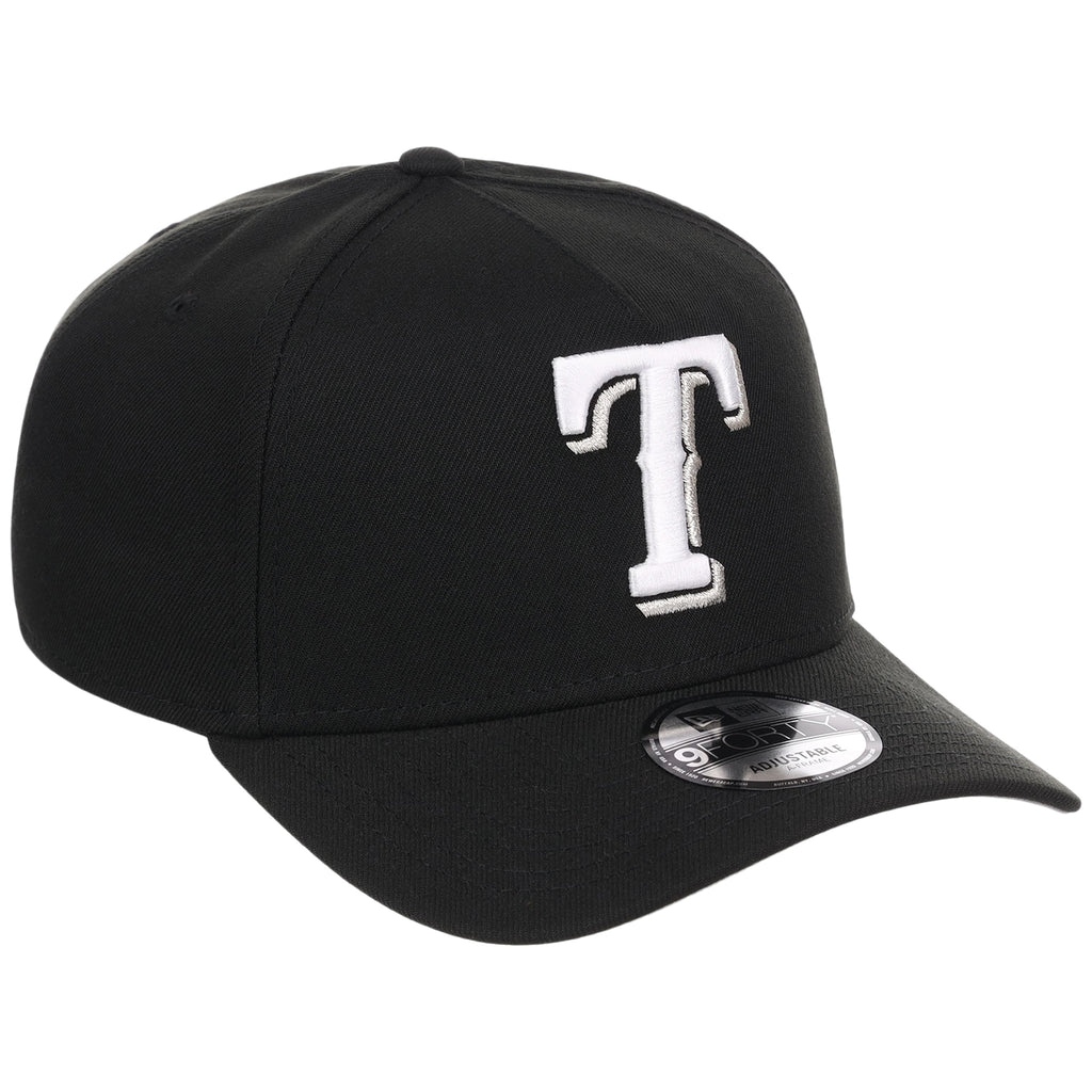 Texas Rangers MLB Black x White FASHION CORE New Era 9FORTY A-Frame