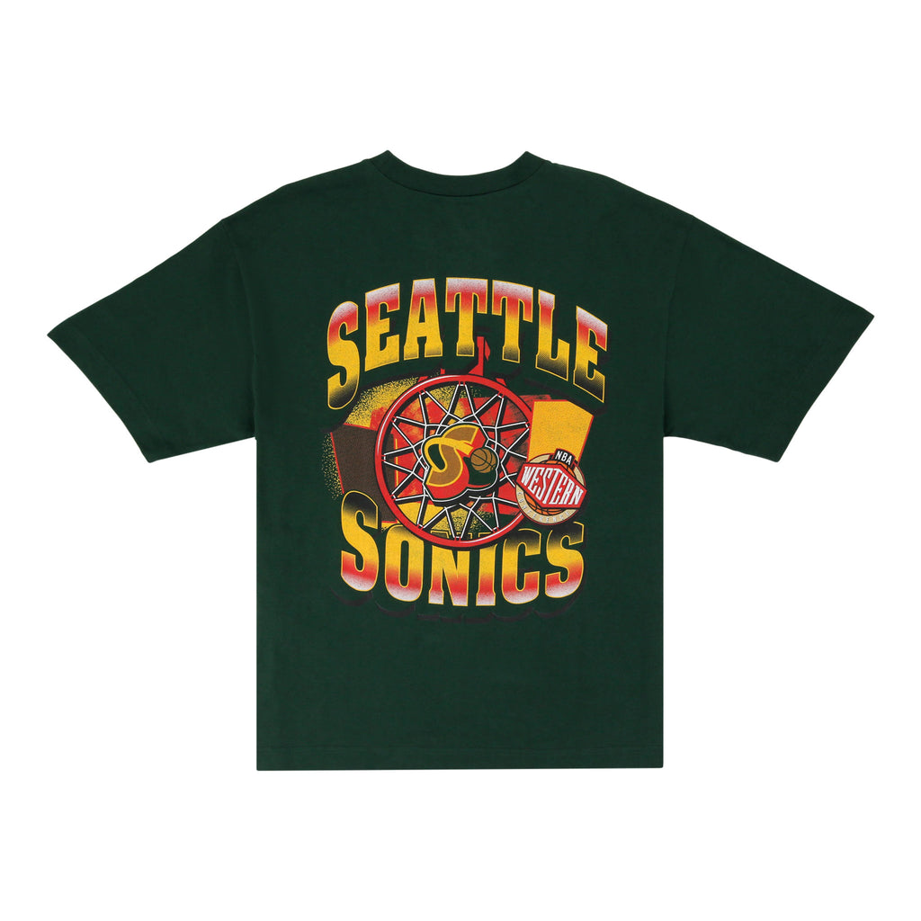 SEATTLE SUPERSONICS HWC Sonic Boom Foundation Tee DKGRN/DKGR