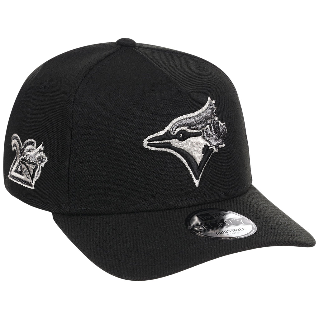 Toronto Blue Jays MLB Liquid Titanium New Era 9FORTY A-Frame
