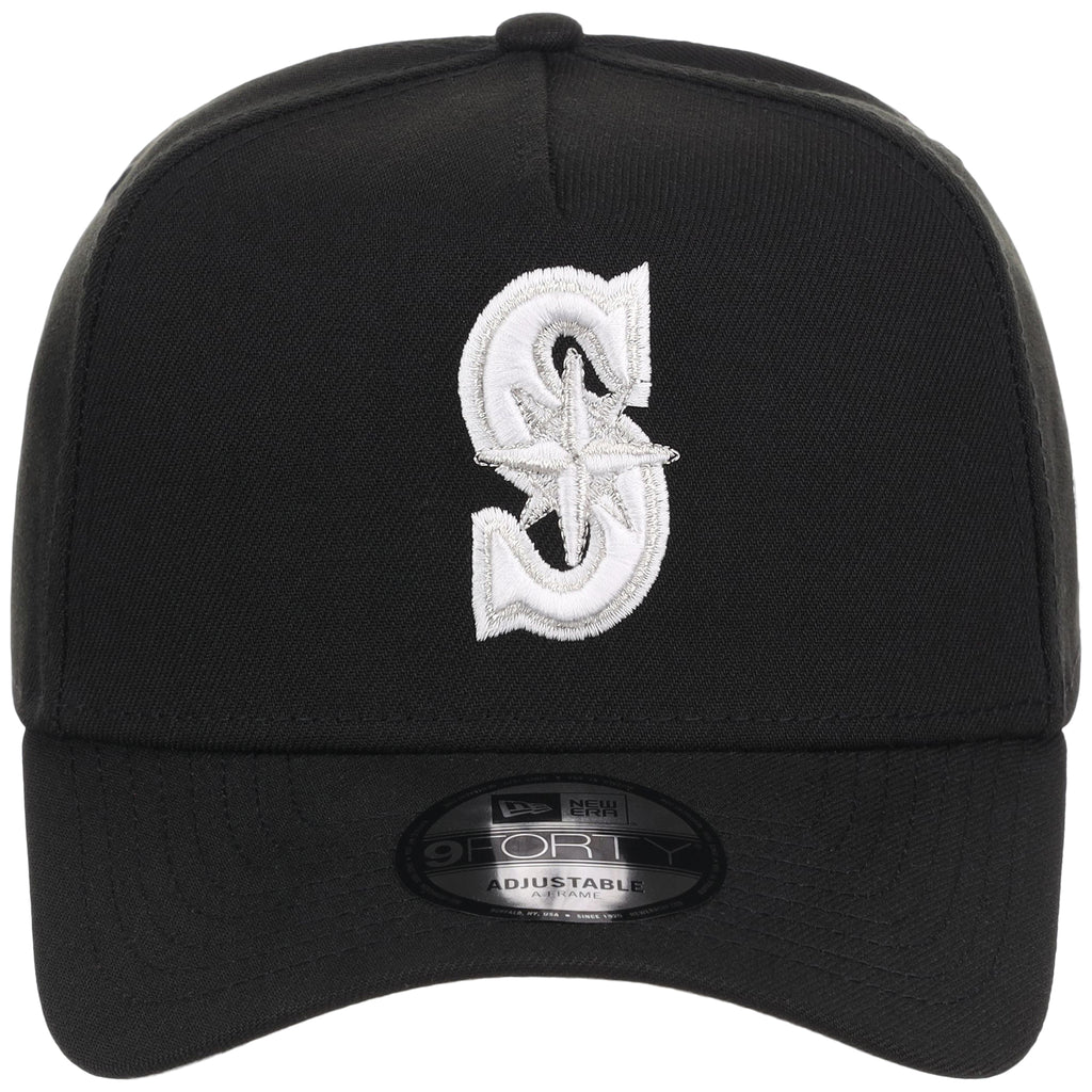 Seattle Mariners MLB Black x White FASHION CORE New Era 9FORTY A-Frame