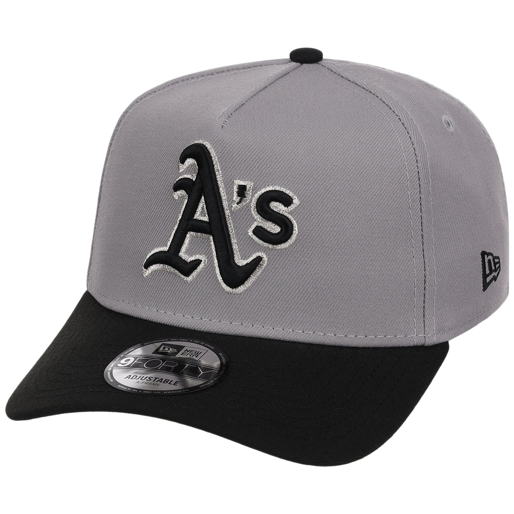 Oakland Athletics MLB Gray x Black FASHION CORE New Era 9FORTY A-Frame