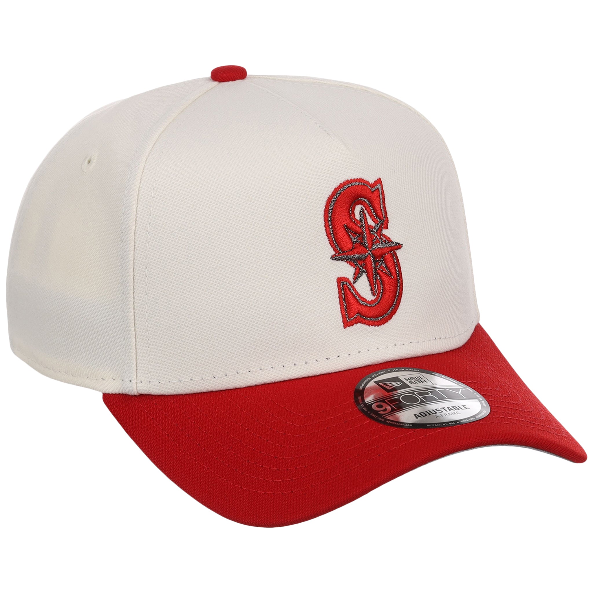 Seattle Mariners MLB Chrome x Red FASHION CORE New Era 9FORTY A-Frame