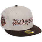 Los Angeles Dodgers Cow Script (Stone/Dark Brown) Lids HD LA Pack