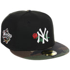 New York Yankees 'Concrete Roses' New Era 59FIFTY (Black/Woodland)