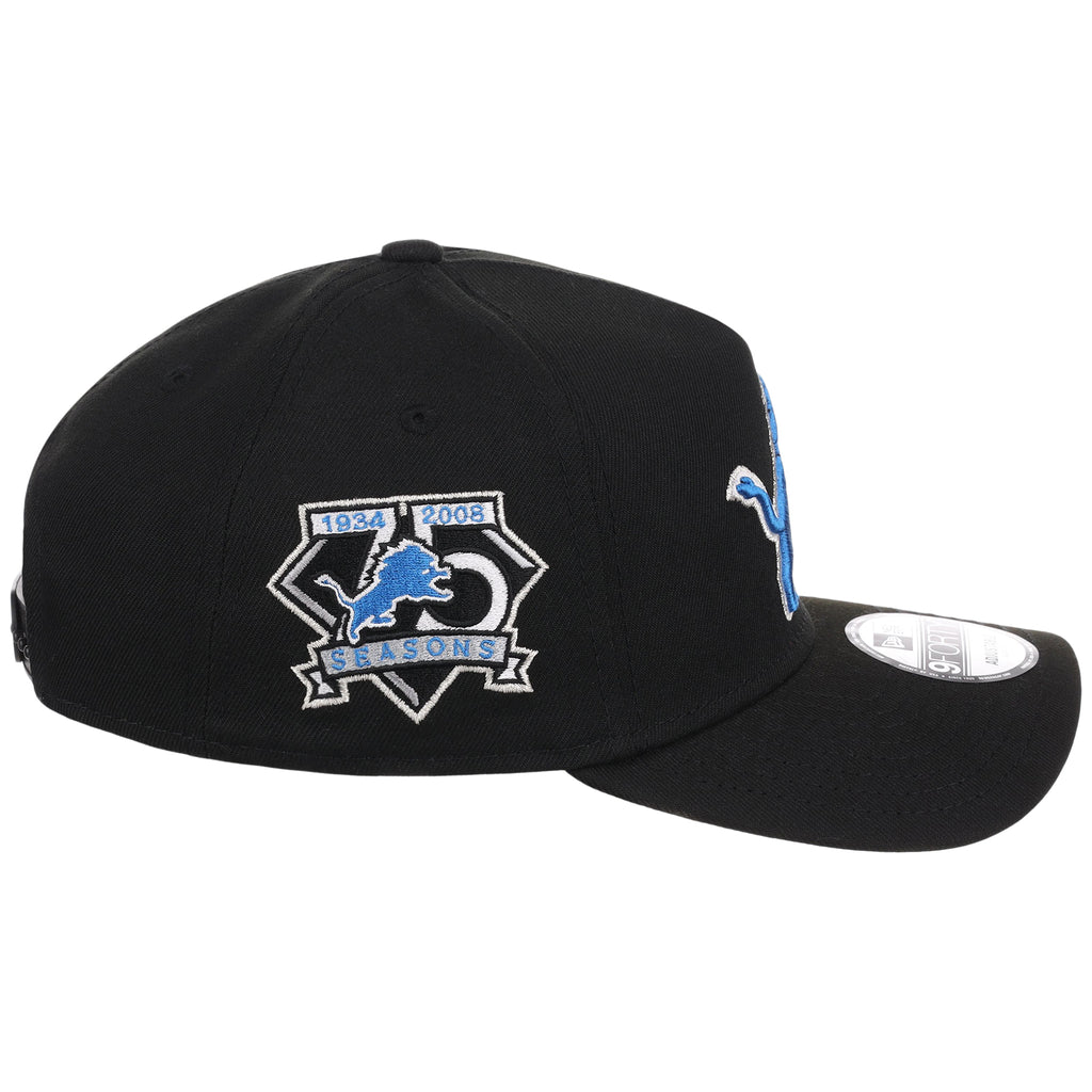Detroit Lions NFL Black Dome New Era 9FORTY A-Frame