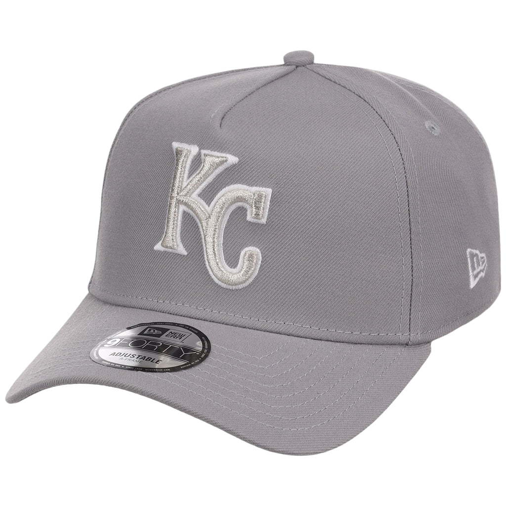 Kansas City Royals MLB Gray x White FASHION CORE New Era 9FORTY A-Frame