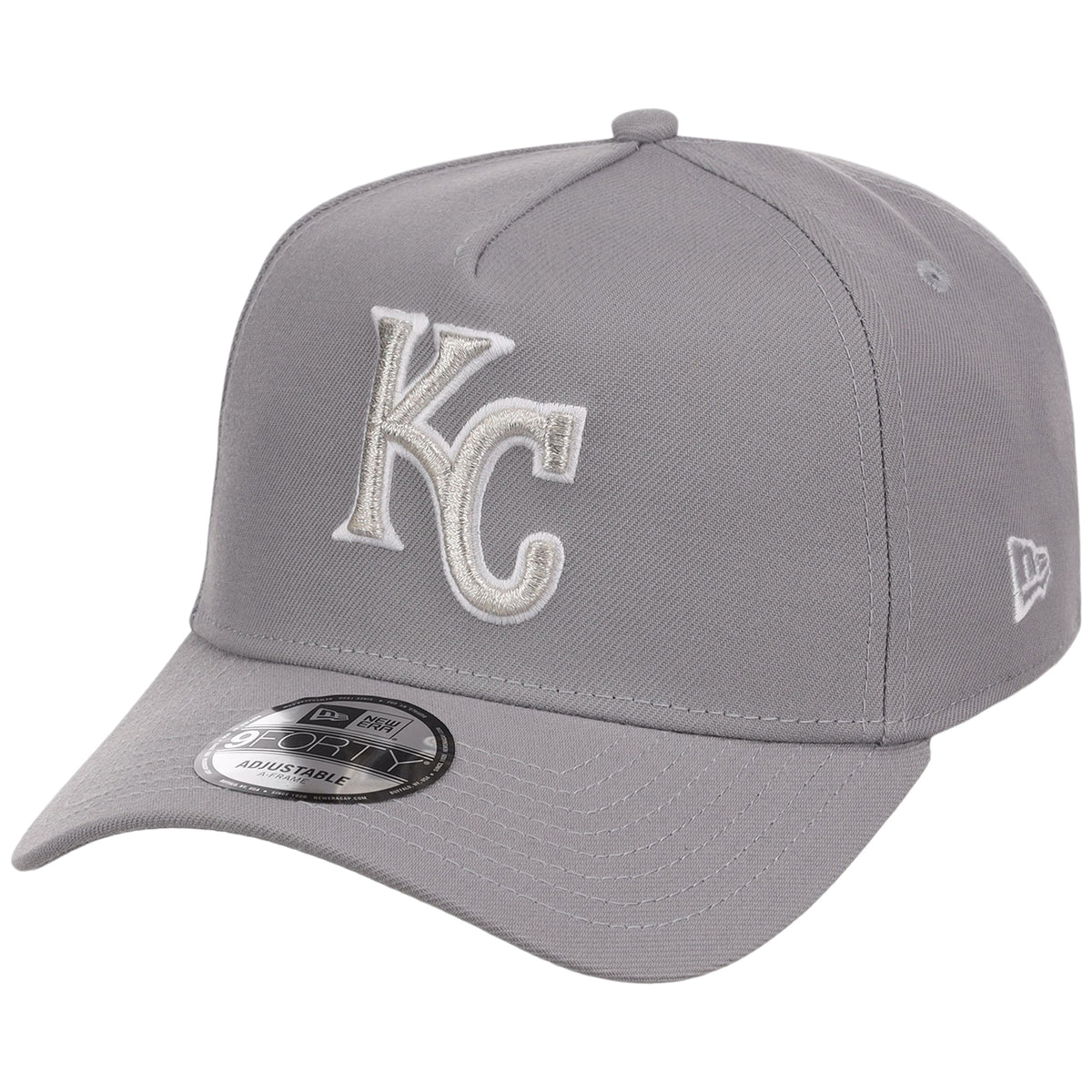 Kansas City Royals MLB Gray x White FASHION CORE New Era 9FORTY A-Frame