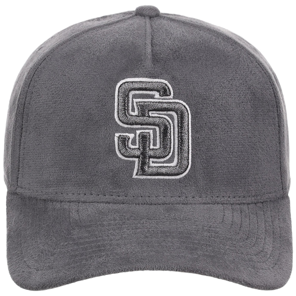 San Diego Padres MLB Gray x Suede FASHION CORE New Era 9FORTY A-Frame