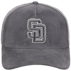 San Diego Padres MLB Gray x Suede FASHION CORE New Era 9FORTY A-Frame