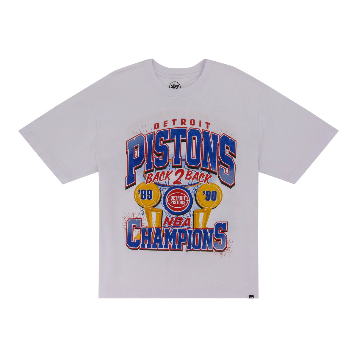 DETROIT PISTONS 3X Champs Foundation Tee WHT/WHT