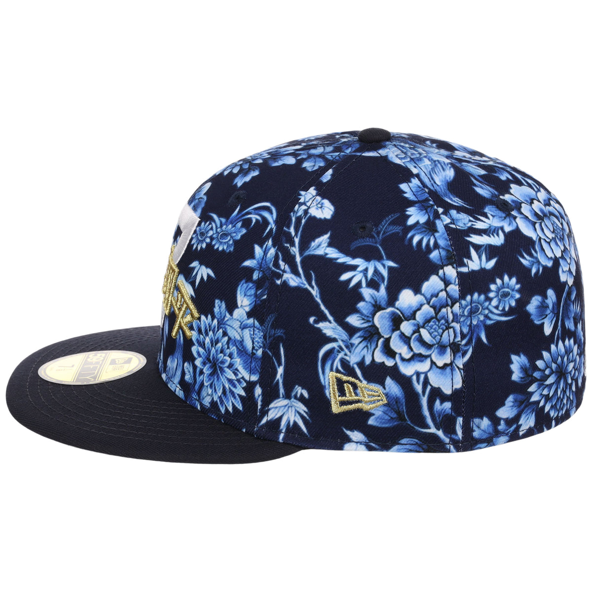Los Angeles Dodgers Pacific Canvas New Era 59FIFTY (Floral/Navy)