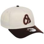 Baltimore Orioles MLB Chrome x Burnt Wood FASHION CORE New Era 9FORTY A-Frame