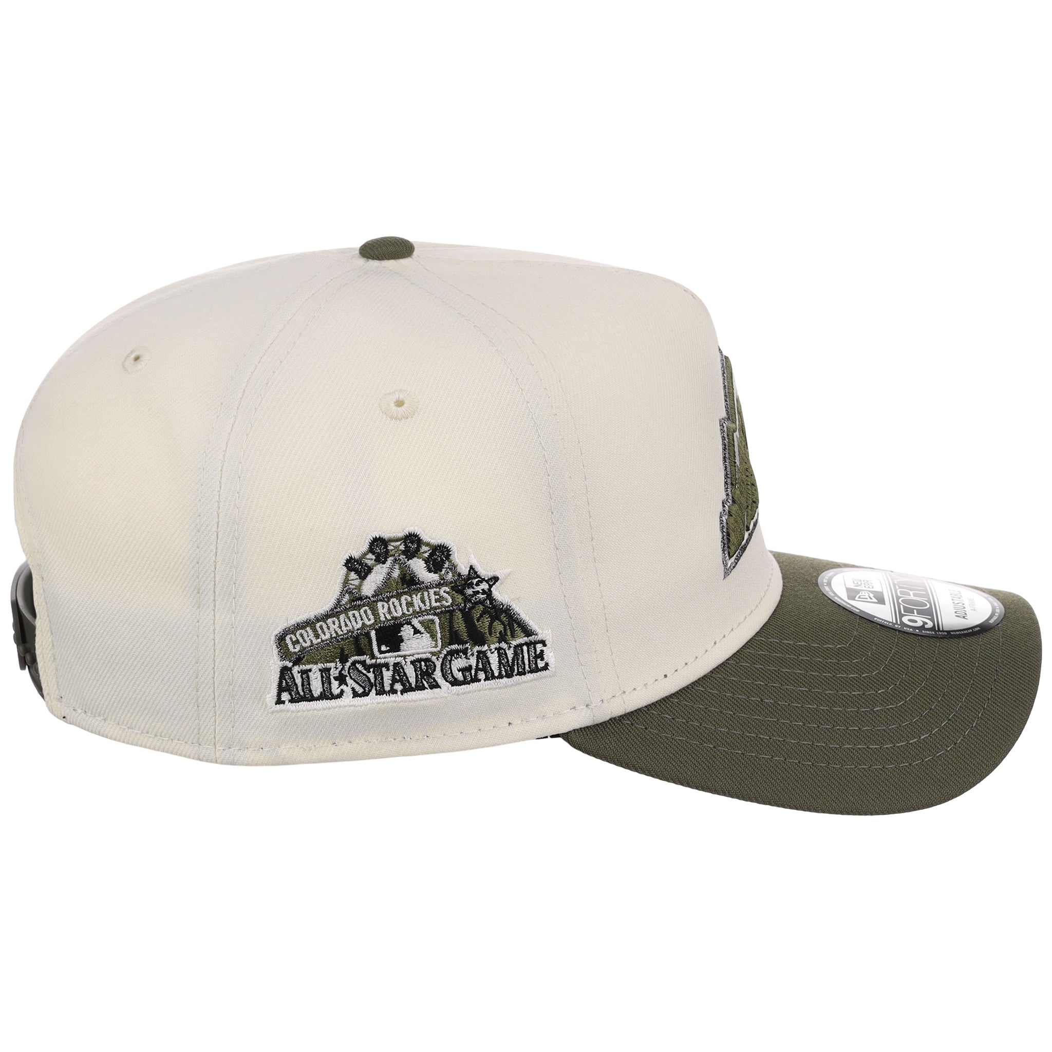 Colorado Rockies MLB Chrome Olive New Era 9FORTY