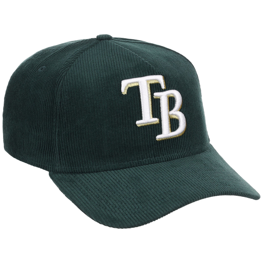 Tampa Bay Rays MLB Dark Green Cord FASHION CORE New Era 9FORTY A-Frame