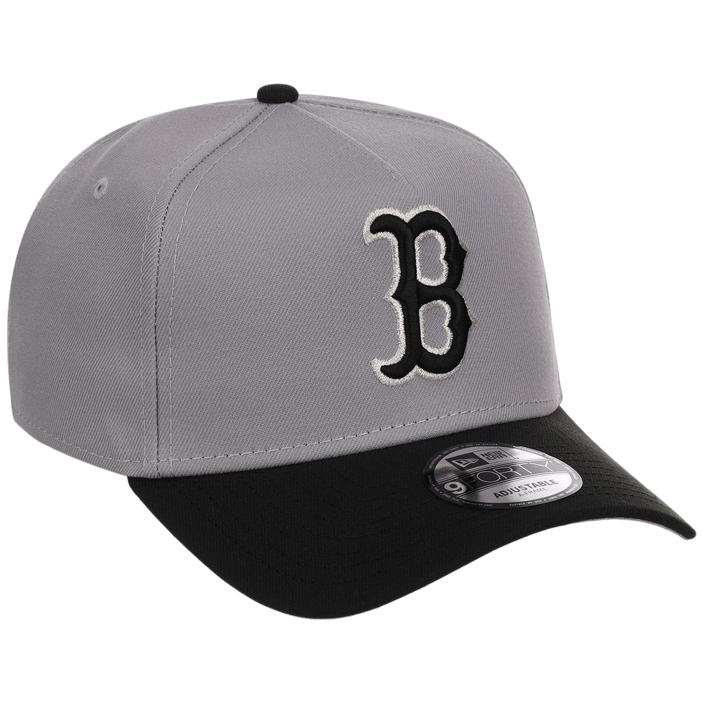 Boston Red Sox MLB Gray x Black FASHION CORE New Era 9FORTY A-Frame