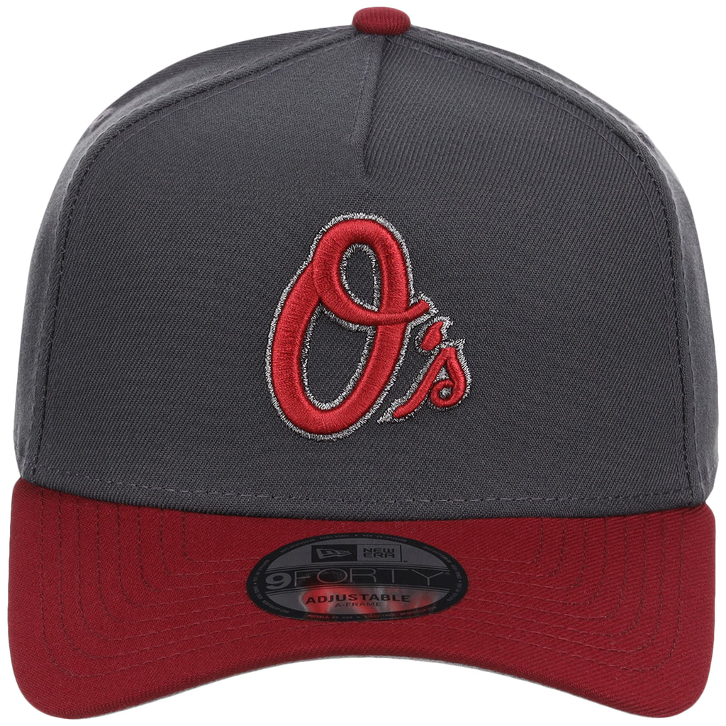 Baltimore Orioles MLB Graphite x Cardinal FASHION CORE New Era 9FORTY A-Frame