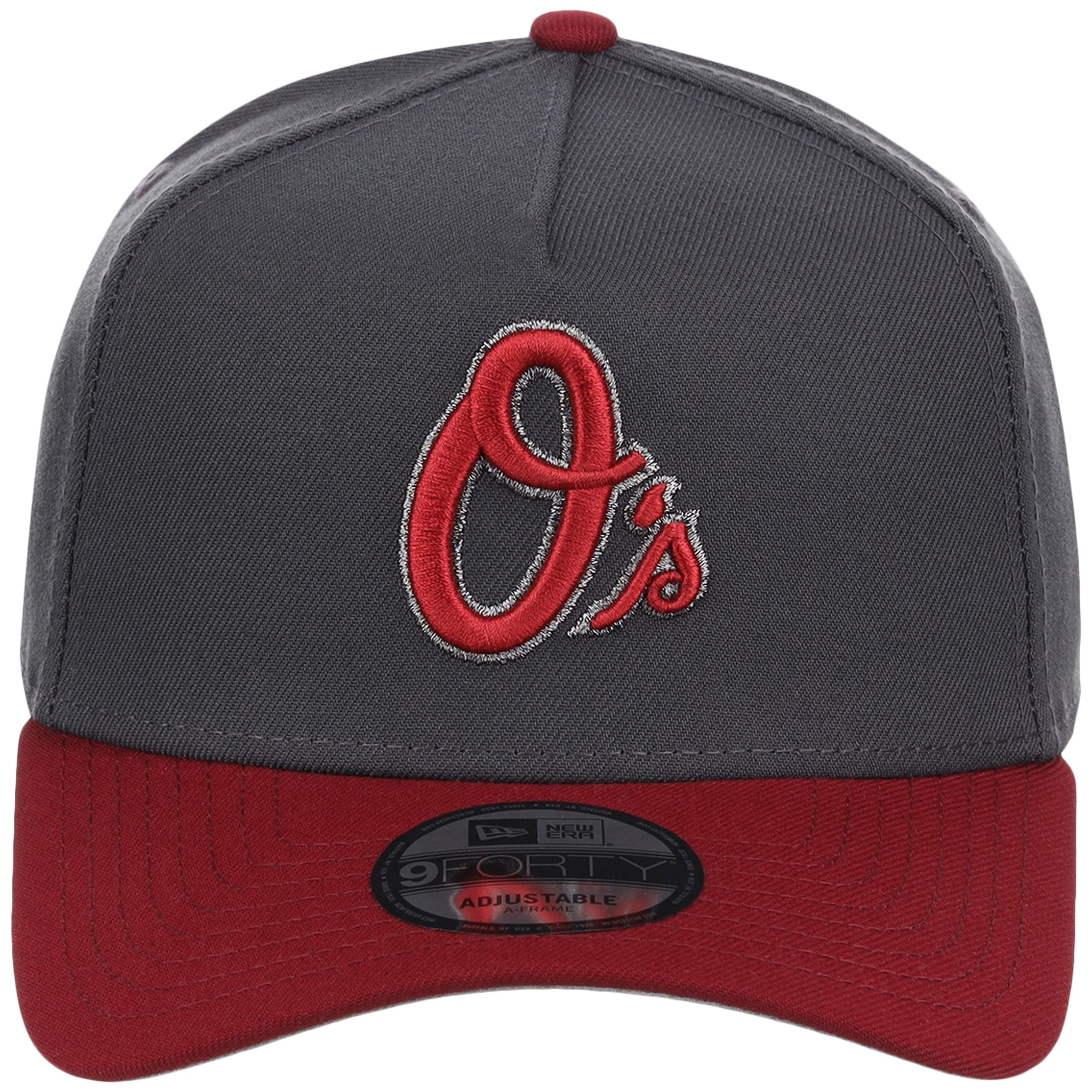 Baltimore Orioles MLB Graphite x Cardinal FASHION CORE New Era 9FORTY A-Frame