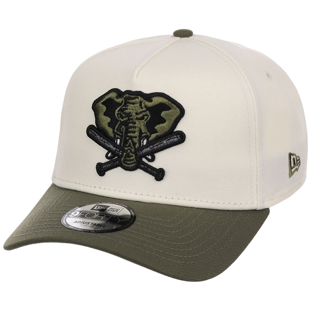 Oakland Athletics MLB Chrome Olive New Era 9FORTY