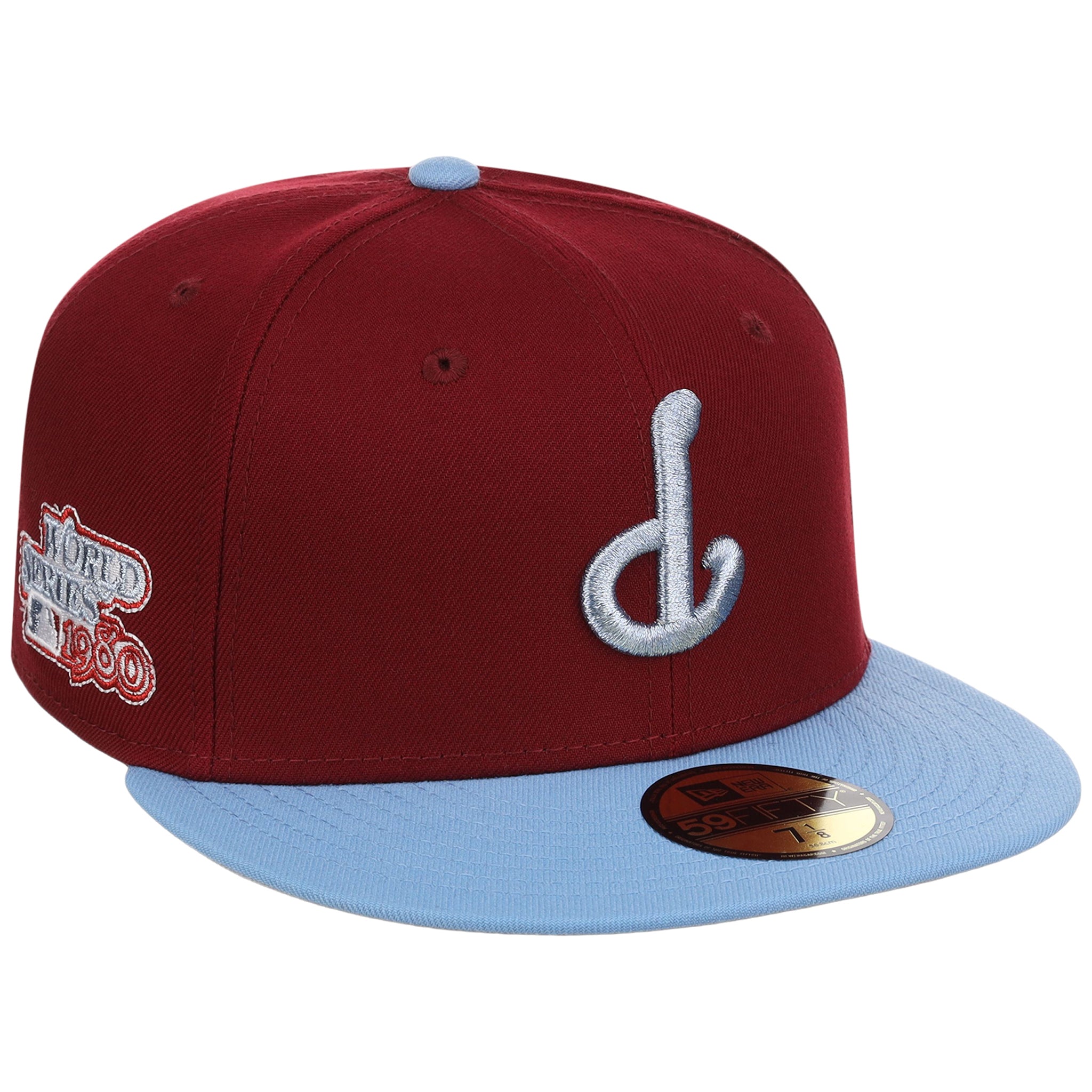 Philadelphia Phillies MLB Flipmode 2.0 New Era 59FIFTY (Cardinal/Sky/Gray)