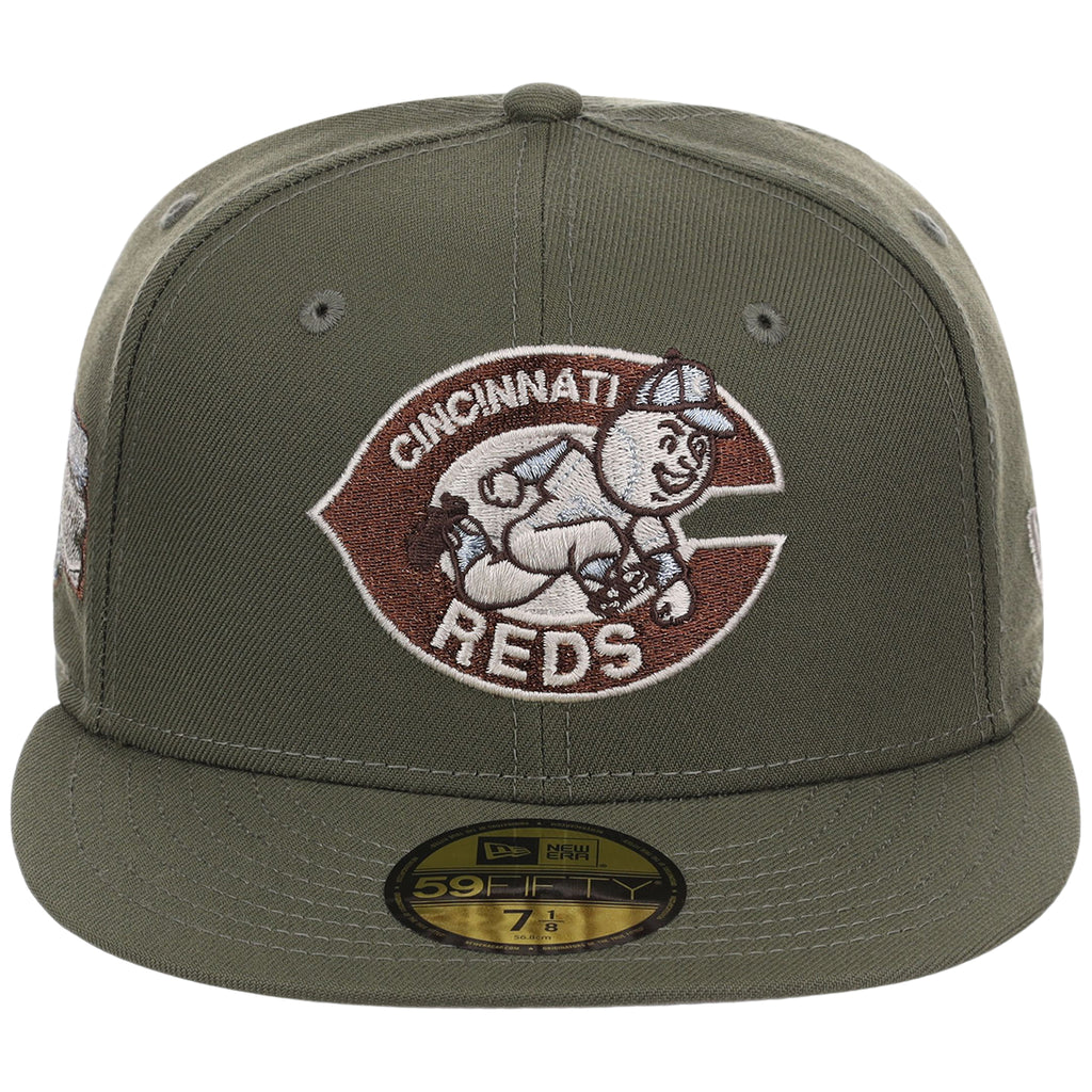 Cincinnati Reds MLB Olive Alloy New Era 59FIFTY