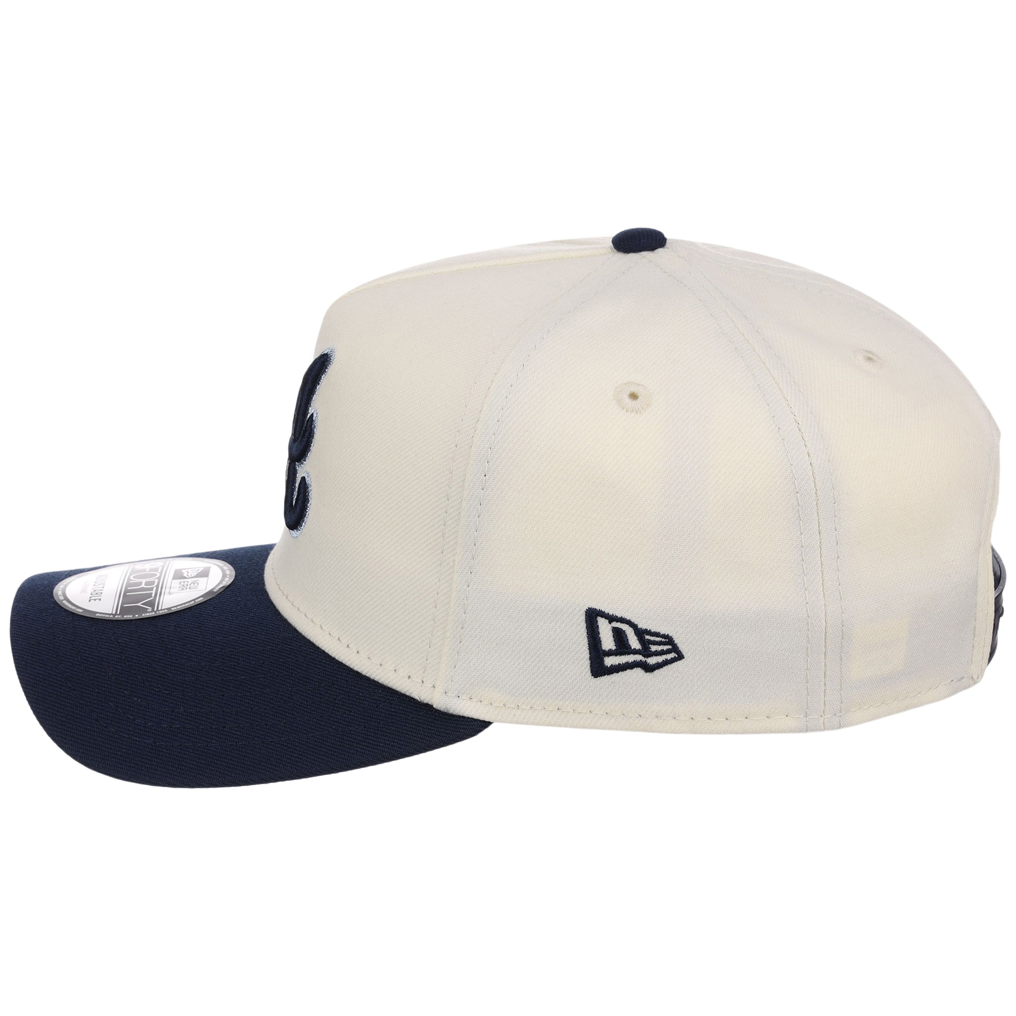 Atlanta Braves MLB Chrome x Navy FASHION CORE New Era 9FORTY A-Frame