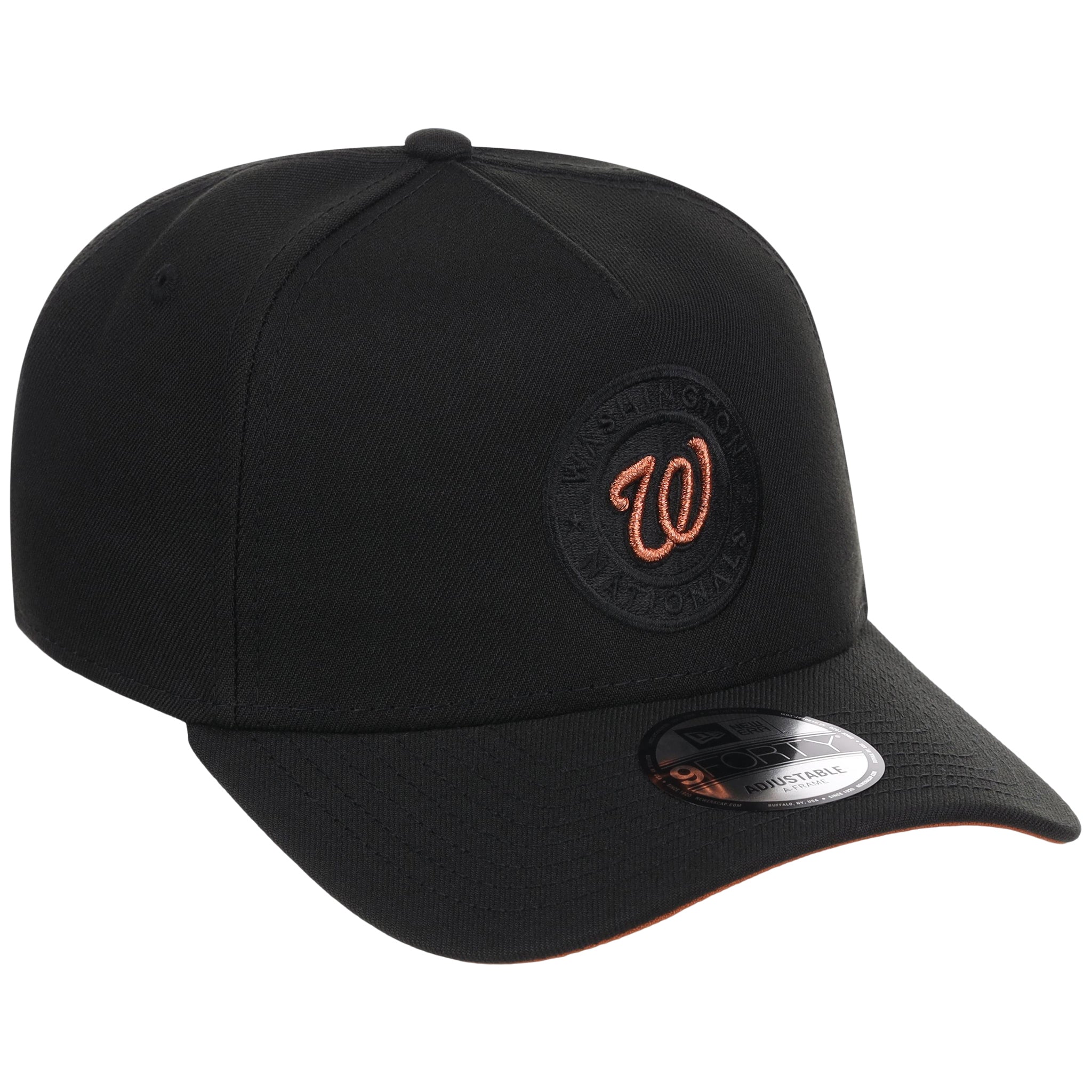 Washington Nationals MLB Black x Rust FASHION CORE New Era 9FORTY A-Frame