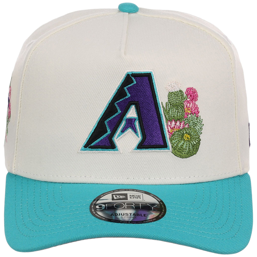 Arizona Diamondbacks Phoenix Crown the City New Era 9FORTY A-Frame (Chrome/Teal)