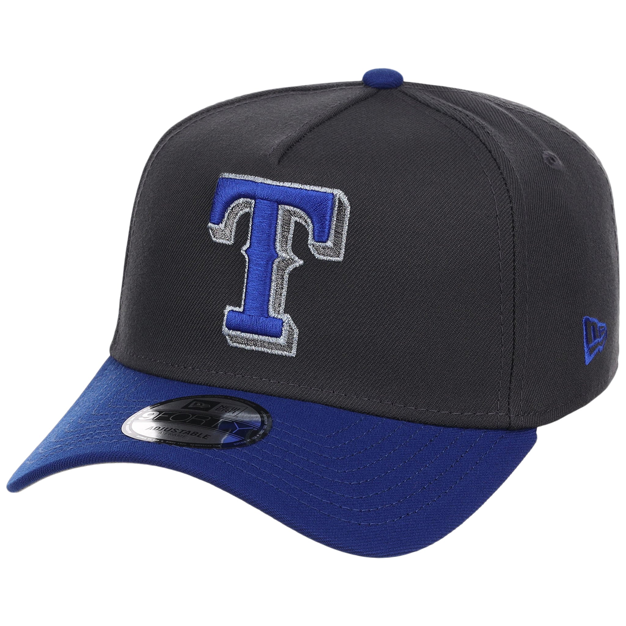 Texas Rangers MLB Graphite x Royal FASHION CORE New Era 9FORTY A-Frame