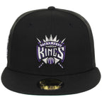 Sacramento Kings NBA Black Dome New Era 59FIFTY