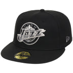 Utah Jazz NBA Liquid Titanium New Era 59FIFTY