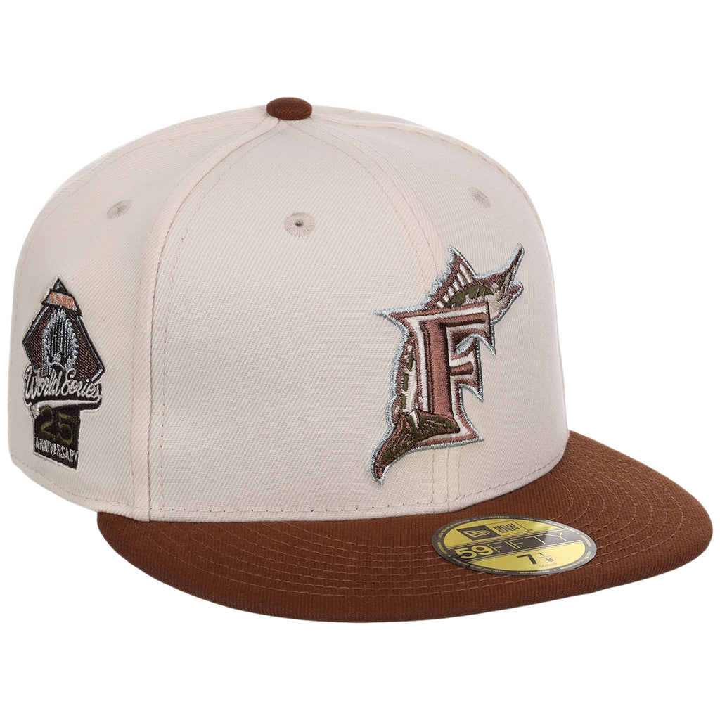 Florida Marlins MLB Auburn Cream New Era 59FIFTY