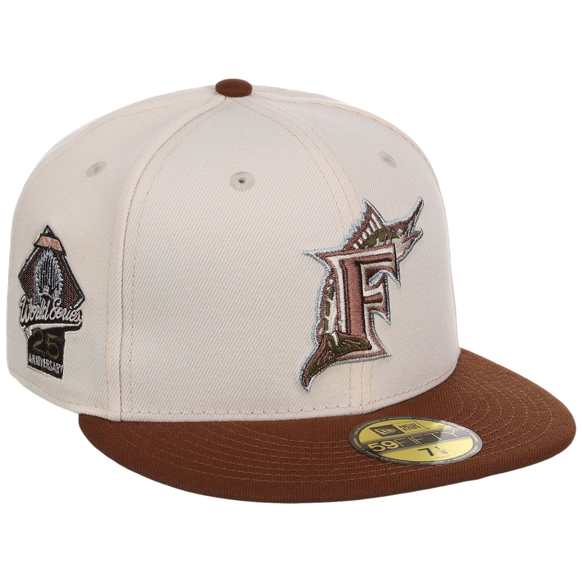 Florida Marlins MLB Auburn Cream New Era 59FIFTY