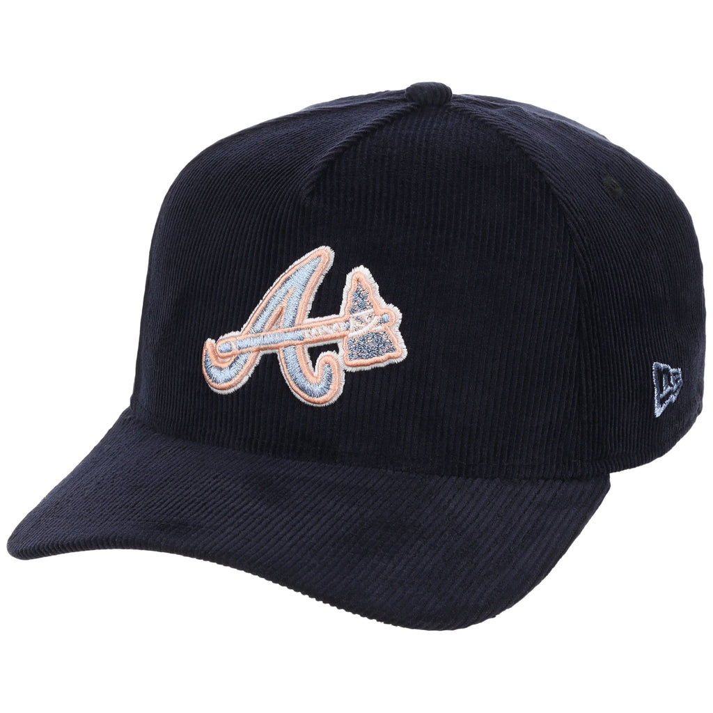 Atlanta Braves MLB Peach Ice Navy Cord New Era 9FORTY A-Frame – 4