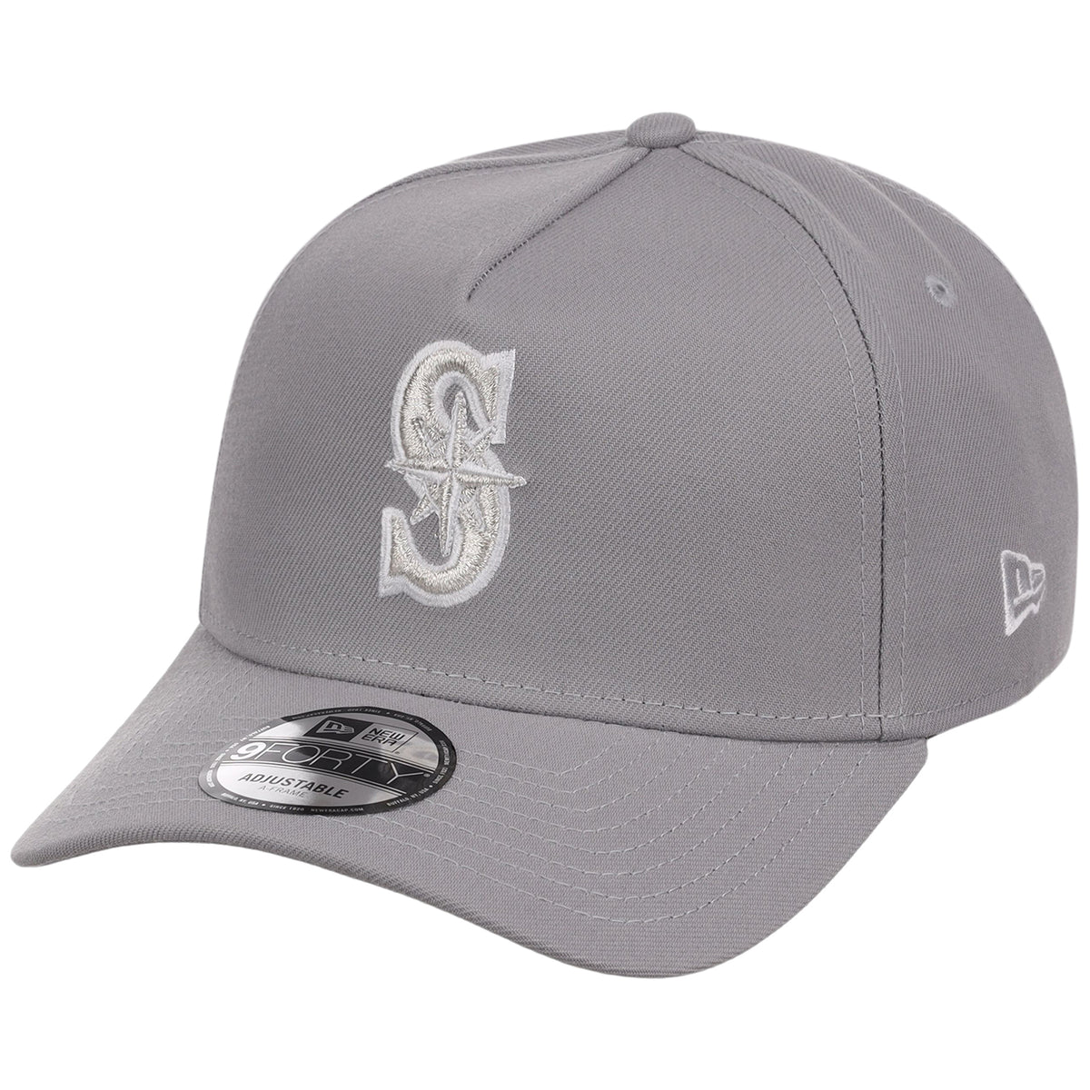 Seattle Mariners MLB Gray x White FASHION CORE New Era 9FORTY A-Frame