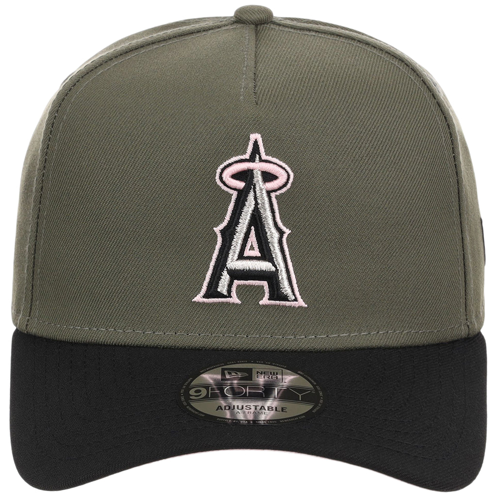 Anaheim Angels MLB Olive x Black & Pink FASHION CORE New Era 9FORTY A-Frame