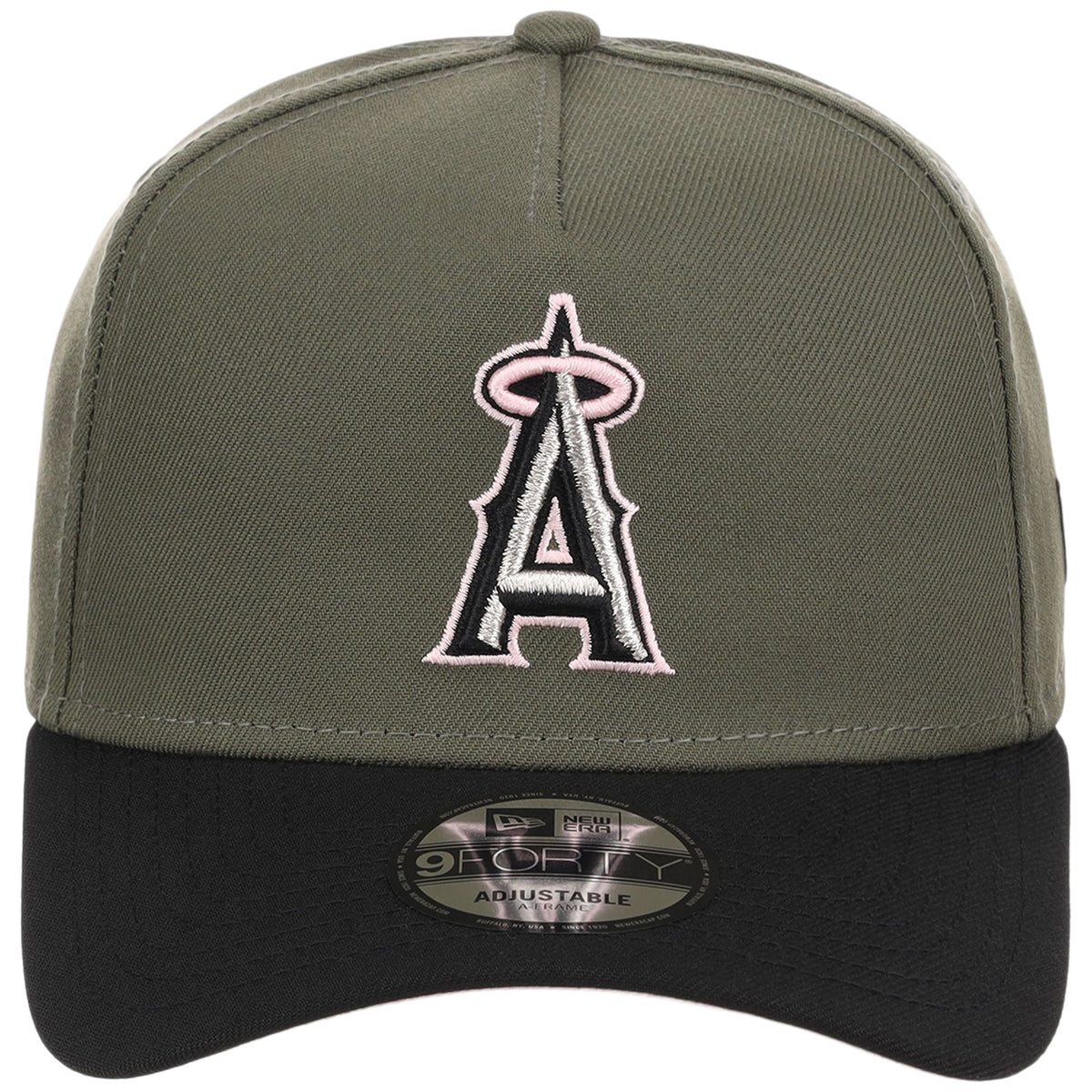 Anaheim Angels MLB Olive x Black & Pink FASHION CORE New Era 9FORTY A-Frame