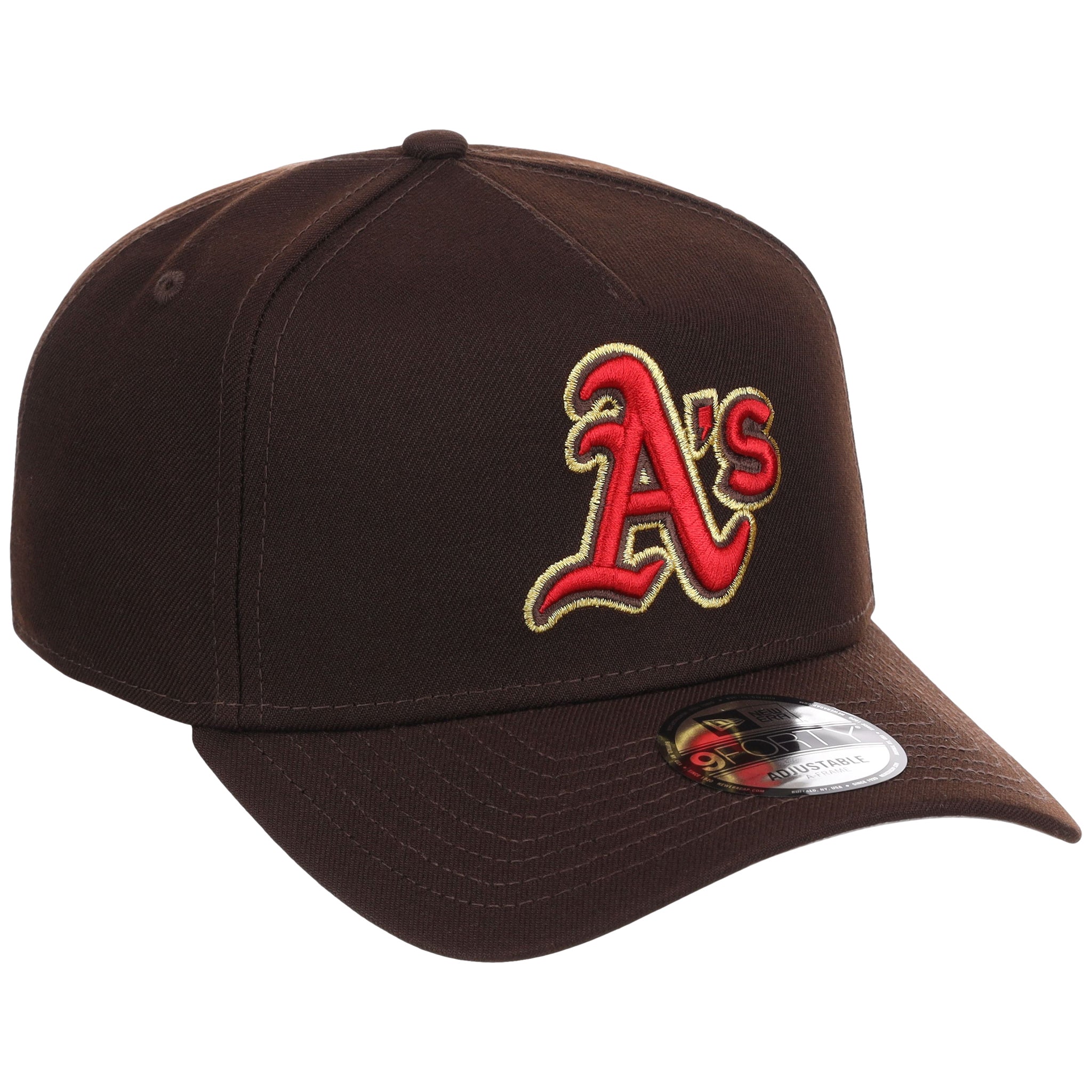 Oakland Athletics MLB Burnt Wood FASHION CORE New Era 9FORTY A-Frame