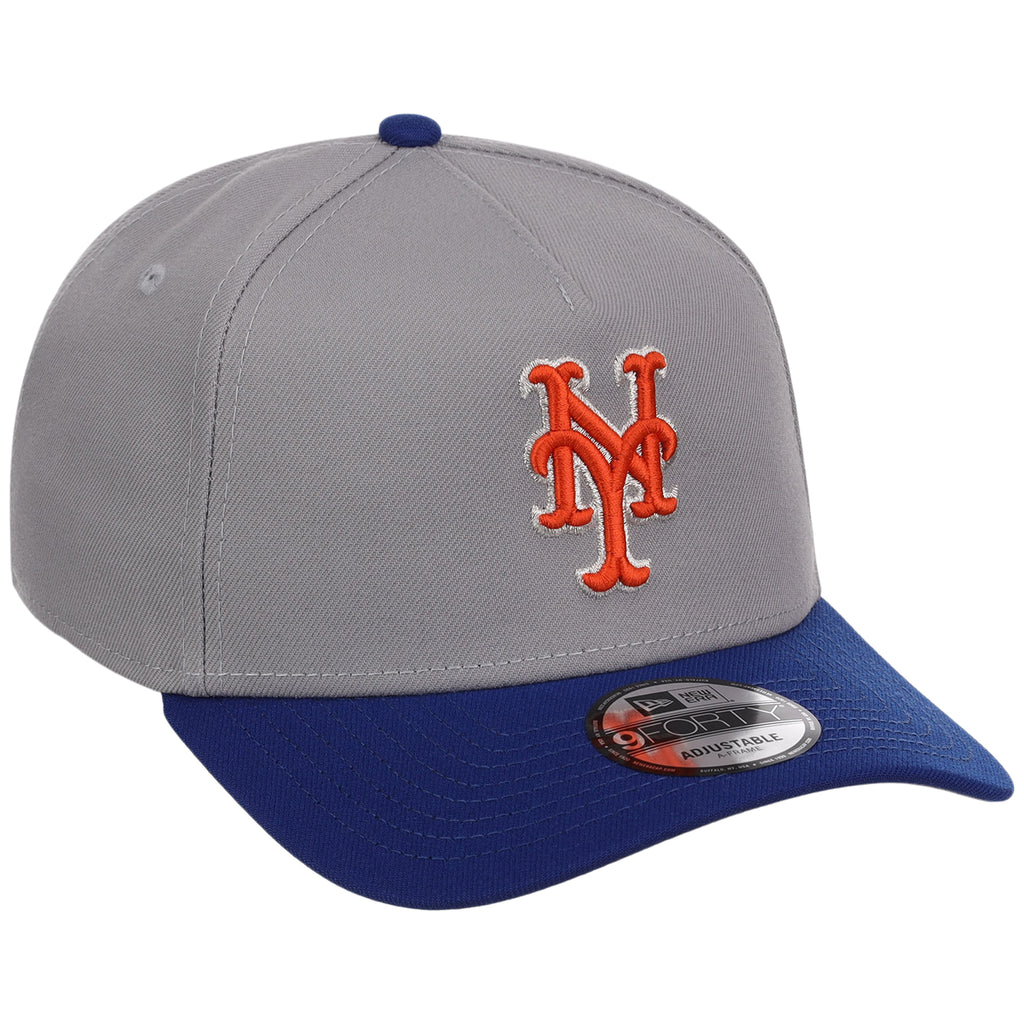 New York Mets MLB Gray OTC FASHION CORE New Era 9FORTY A-Frame