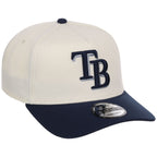 Tampa Bay Rays MLB Chrome x Navy FASHION CORE New Era 9FORTY A-Frame