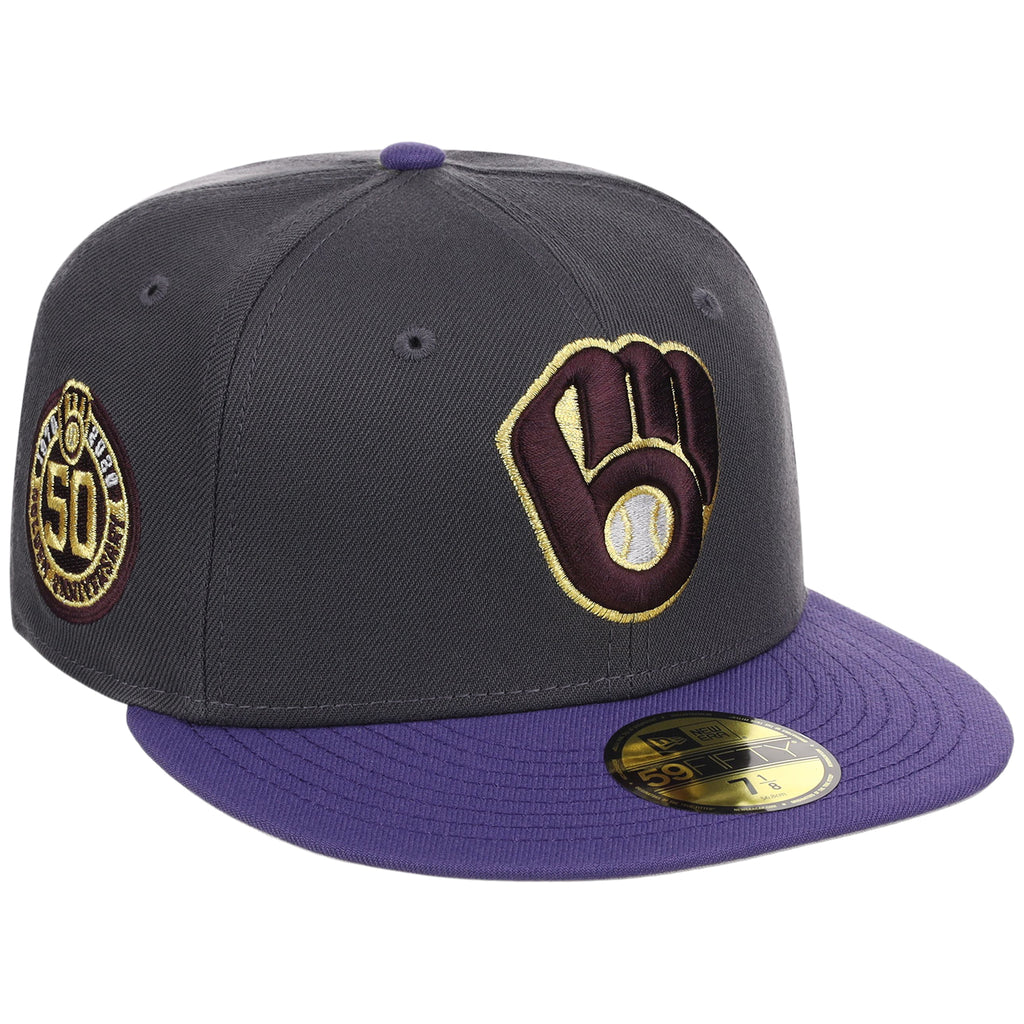 Milwaukee Brewers MLB Midnight Orchid New Era 59FIFTY