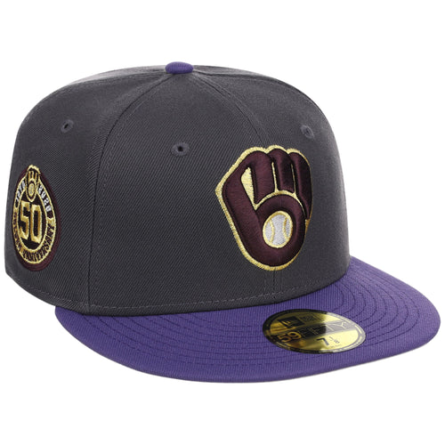 Milwaukee Brewers MLB Midnight Orchid New Era 59FIFTY