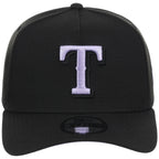 Texas Rangers MLB Black x Lavender FASHION CORE New Era 9FORTY A-Frame