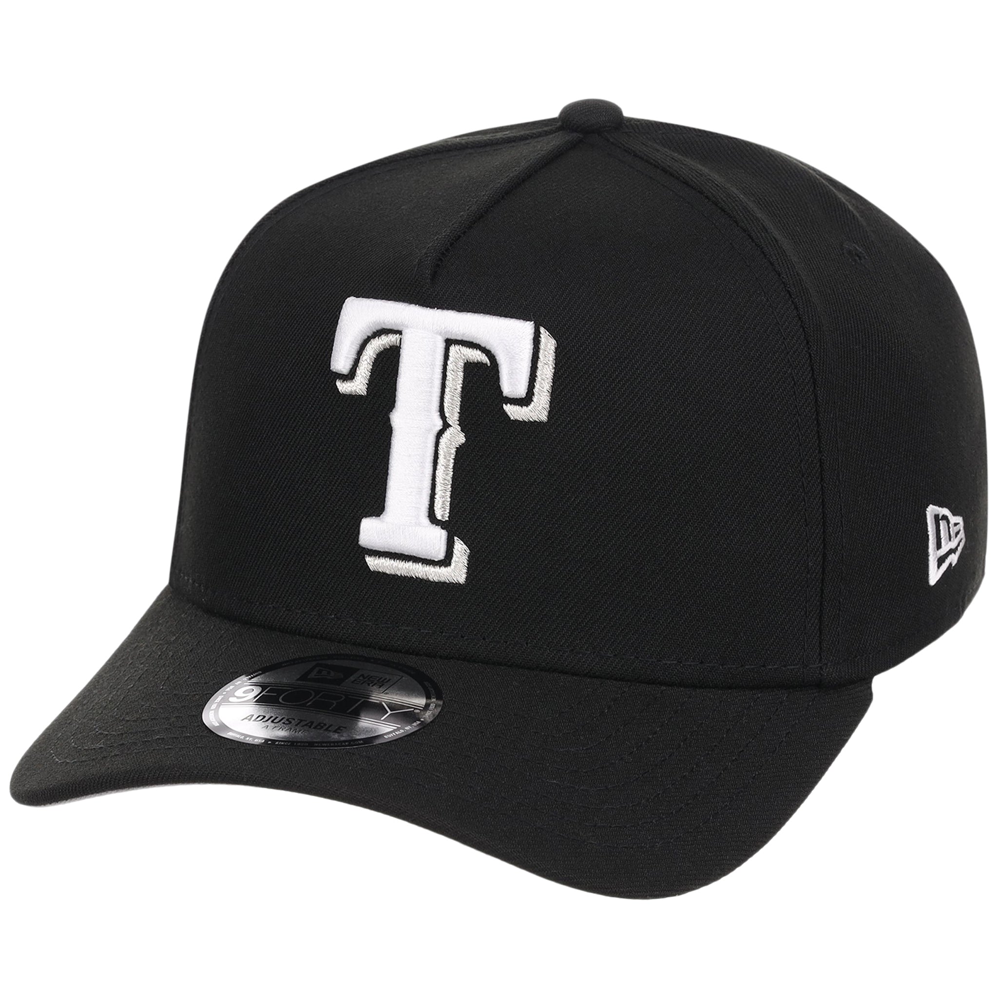 Texas Rangers MLB Black x White FASHION CORE New Era 9FORTY A-Frame
