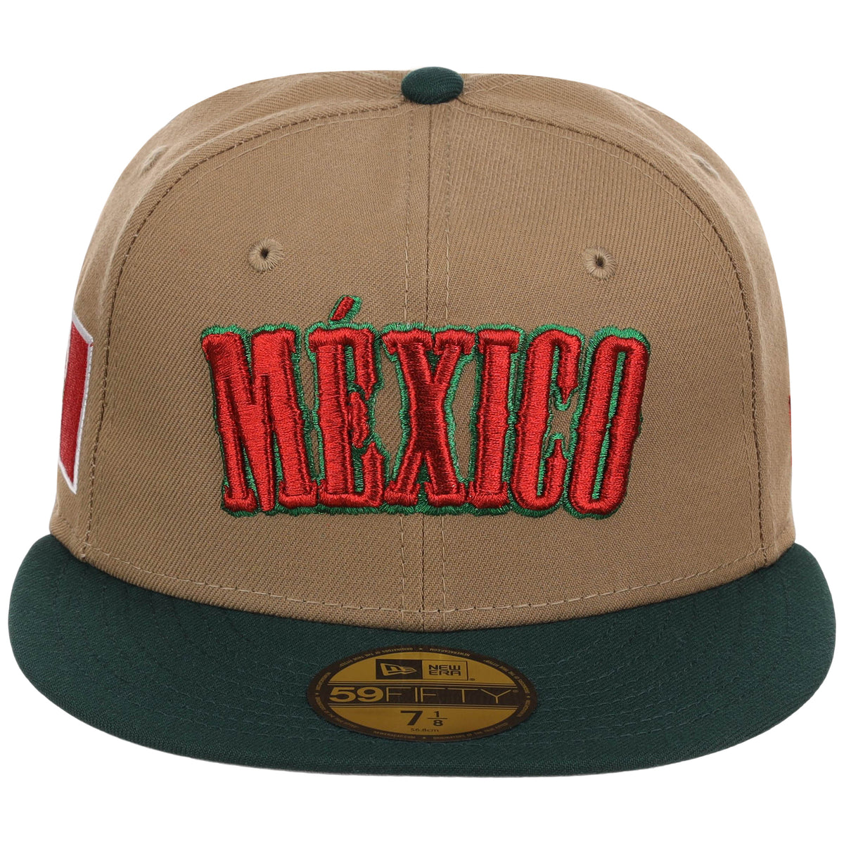 Mexico Independence Day - Crown the Country New Era 59FIFTY (Khaki/Dark Green)