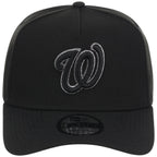 Washington Nationals MLB Black x Pewter FASHION CORE New Era 9FORTY A-Frame