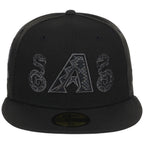 Arizona Diamondbacks Phoenix Crown the City New Era 59FIFTY (Black/Black)