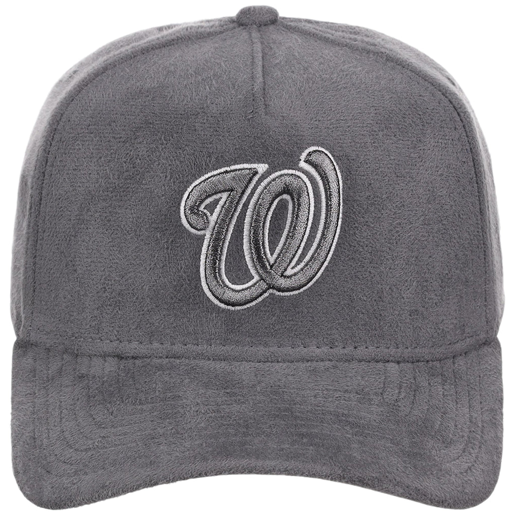 Washington Nationals MLB Gray x Suede FASHION CORE New Era 9FORTY A-Frame