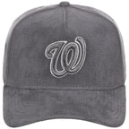 Washington Nationals MLB Gray x Suede FASHION CORE New Era 9FORTY A-Frame