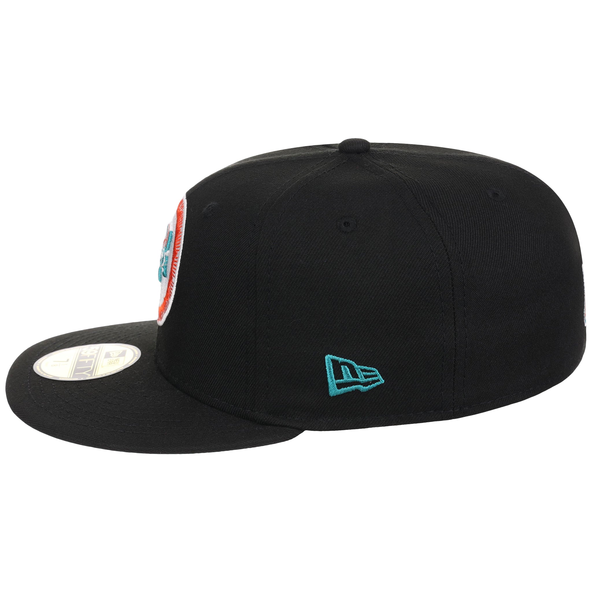 Miami Dolphins NFL Black Dome New Era 59FIFTY