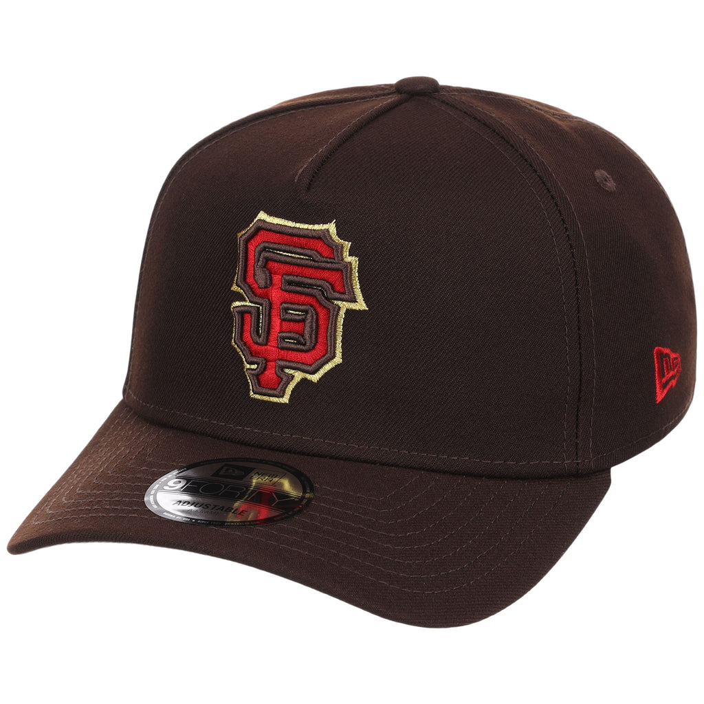 San Francisco Giants MLB Burnt Wood FASHION CORE New Era 9FORTY A-Frame